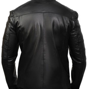 Dean Black Biker Leather Jacket