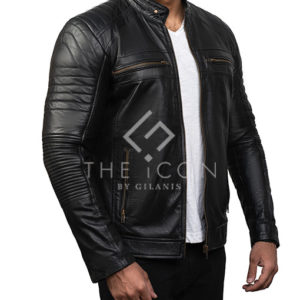 Armando Black Biker Leather Jacket