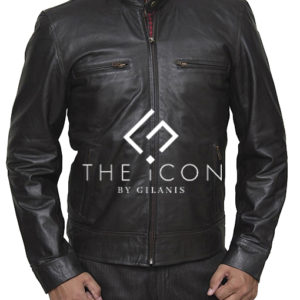 Biker Slim fit Real Leather Jacket For Men