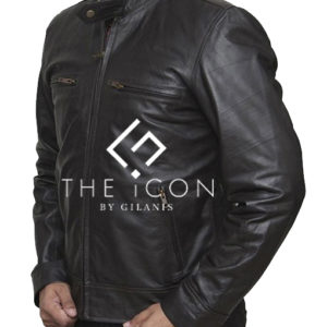 Biker Slim fit Real Leather Jacket For Men