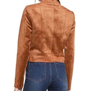 Brown Leather Women Jacket