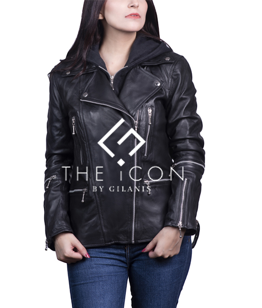 Women Slim fit Real Leather Jacket