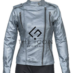 Women's Slim fit Leather Biker Jacket
