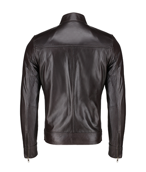 Men's Stylish Coffee Brown Leather Jacket | The Icon Fashion