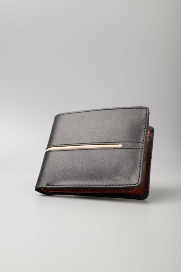 Men's Stripe Black Wallet