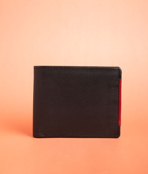 Men’s Red Line Black Wallet
