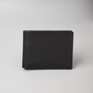 Men's Black and Blue Stylish Leather Wallet