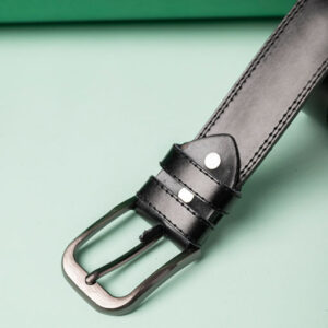 Men’s Black Formal Classic Leather Belt