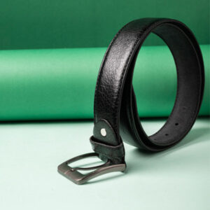 Men's Black Textured Style Belt