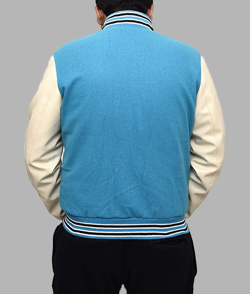 Men's Blue Foley Varsity Jacket