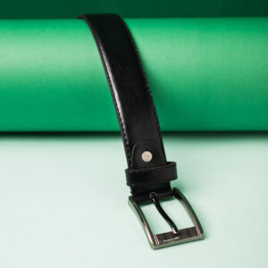 Men's Classic Black Formal Leather Belt