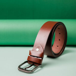Men's Classic Brown Formal Leather Belt