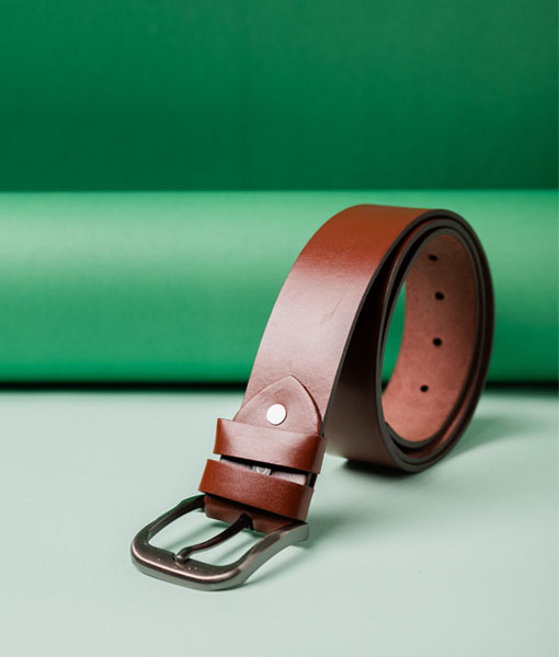 Men's Classic Brown Formal Leather Belt