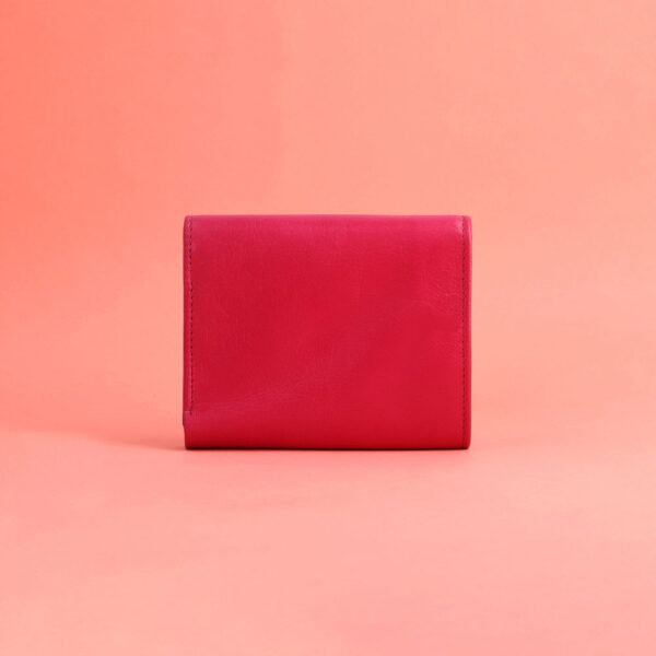 Women's Pink Leather Mini Clutch
