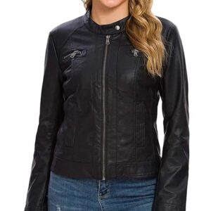 Women's Stylish Biker Leather Jacket