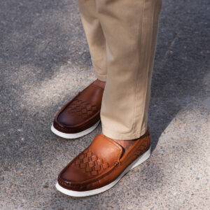 Men’s Turkiye-Made Designer Leather Shoes in Brown Color