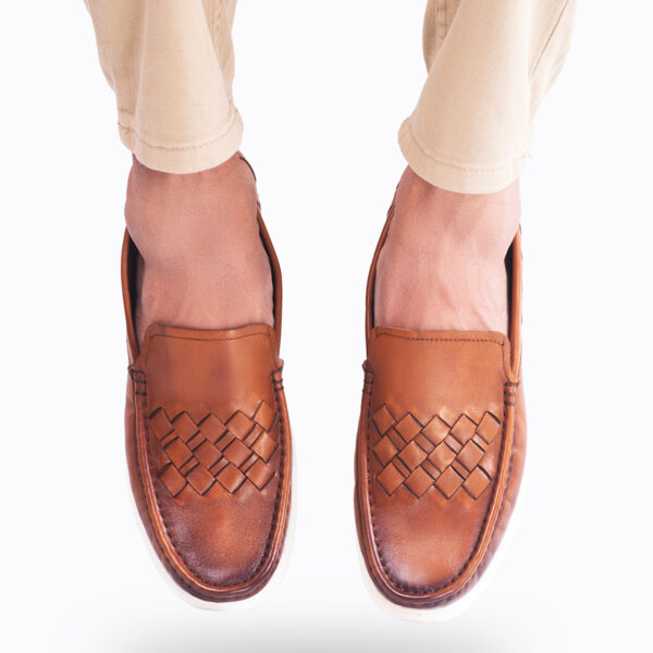 Men’s Turkiye-Made Designer Leather Shoes in Brown Color