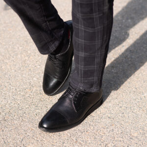 Men’s Turkish-made Real Leather Shoes in Bold Black