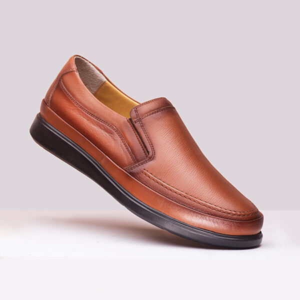 Men’s Turkish Classic Design Leather Shoes in Brown Color