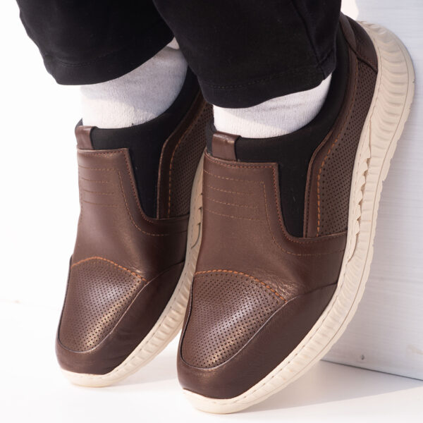 Men’s Turkish-Designer Handmade Leather Shoes in Brown Color for Men