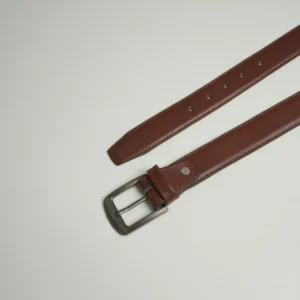 Mens Simple Brown Leather Belt-2